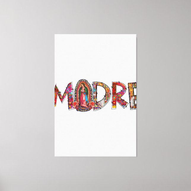 Lienzo Madre mexicana madre mamá Latinx nuestra dama de G (Anverso)