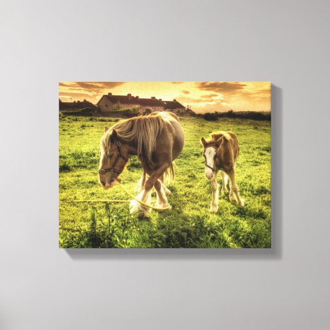 Lienzo Madre y caballo de comida (Anverso)