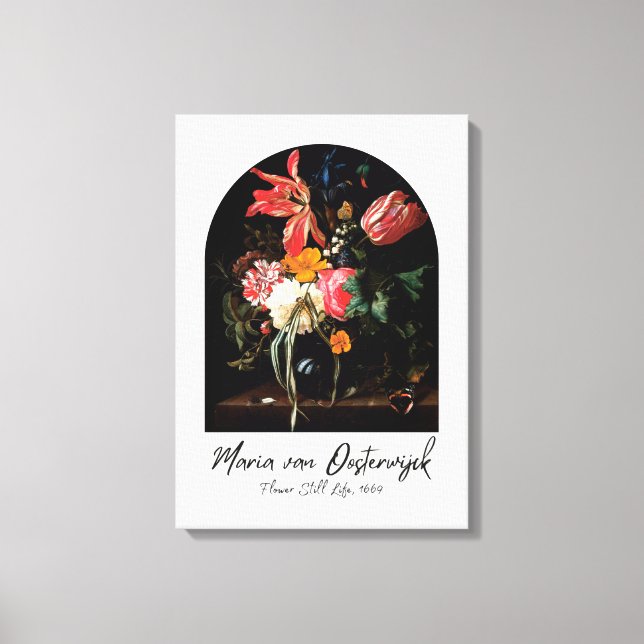 Lienzo Maestros holandeses: Una vida con flores (Anverso)