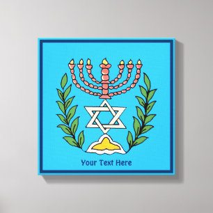 Lienzo Magen persa David Menorah