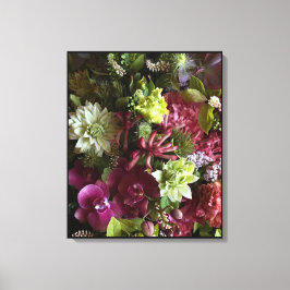 Lienzo Magenta Orchid Botanical Art