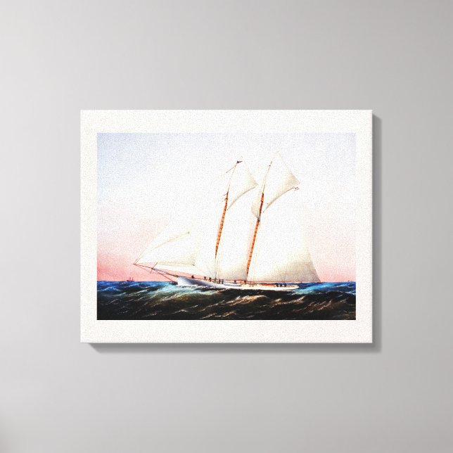 Lienzo Magia, yate de goleta (Anverso)