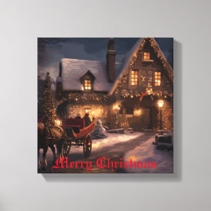 Lienzo Mágica de Navidades Rústicos
