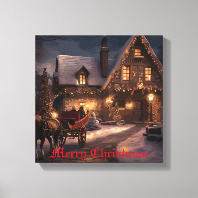 Lienzo Mágica de Navidades Rústicos (Anverso)