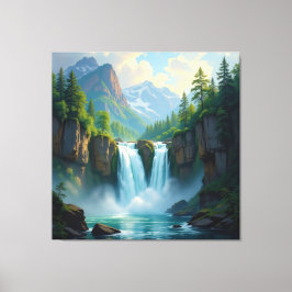 Lienzo Magie des Wasserfalls