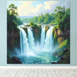 Lienzo Magie des Wasserfalls