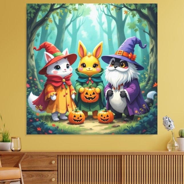 Lienzo Magische Halloween-Nacht  (Insitu (Sala de estar))