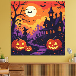 Lienzo Magische Halloween-Nacht