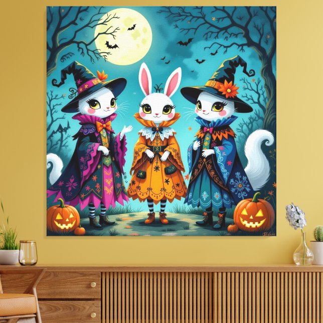 Lienzo Magische Halloween-Nacht  (Insitu (Sala de estar))