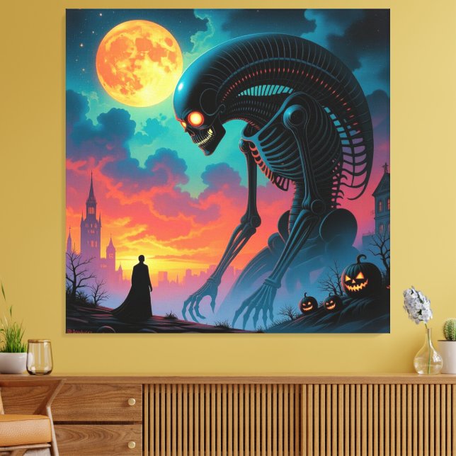 Lienzo Magische Halloween-Nacht  (Insitu (Sala de estar))