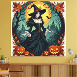 Lienzo Magische Halloween-Nacht