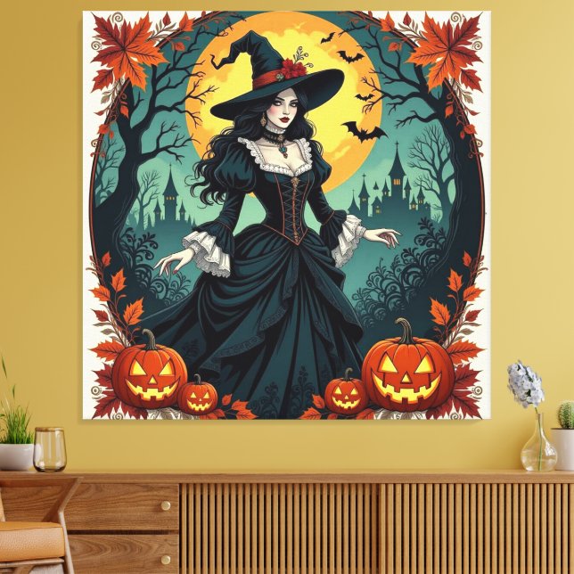 Lienzo Magische Halloween-Nacht  (Insitu (Sala de estar))