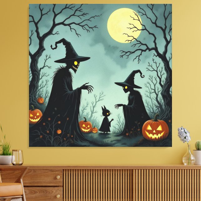 Lienzo Magische Halloween-Nacht  (Insitu (Sala de estar))