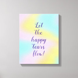 Lienzo Magnífico Boda del arcoiris Pastel