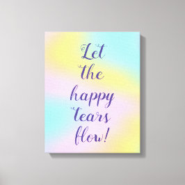 Lienzo Magnífico Boda del arcoiris Pastel