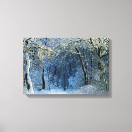 Lienzo Magnífico Purpurinoso Sunshine Snow Forest Wonderl
