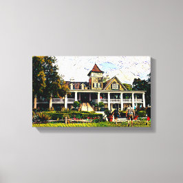 Lienzo Magnolia Plantation House Art