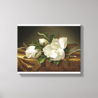 Lienzo Magnolias sobre tela de terciopelo de oro por Mart