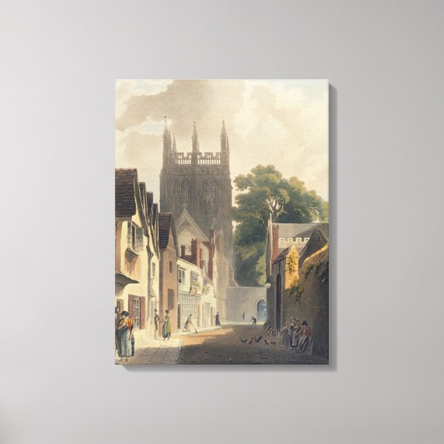 Lienzo Magpie Lane, Oxford, ilustracion de la 'Historia' (Anverso)
