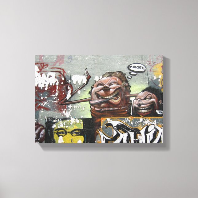 Lienzo Mah Coza Graffiti Single Print (Anverso)