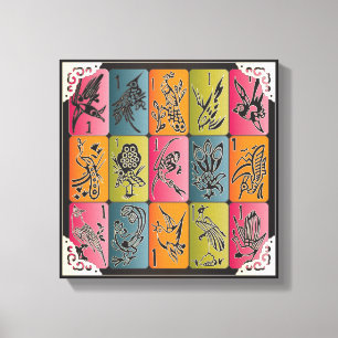 Lienzo Mah Jongg One Bams