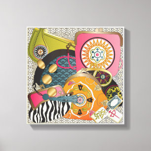 Lienzo Mah Jongg Purses