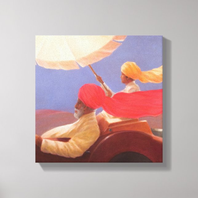 Lienzo Maharaja a la velocidad 2010 (Anverso)