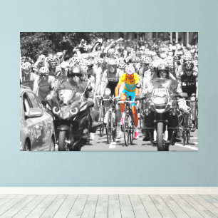 Lienzo Maillot Amarillo del Tour de Francia Pelotón Carre