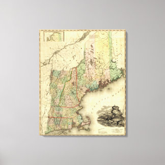 Lienzo Maine, New Hampshire, Vermont, Massachusetts