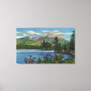 Lienzo MaineView del soporte Katahdin y de la charca de