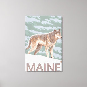 Lienzo MaineWolf Scene