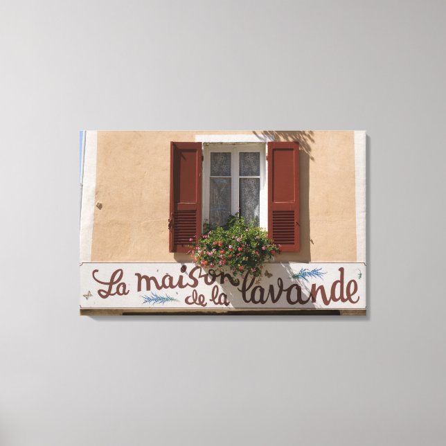 Lienzo Maison de la Lavande, Place du Couwert, (Anverso)