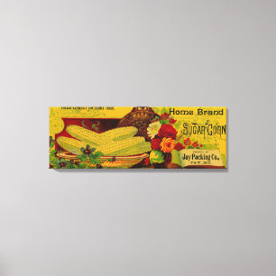 Lienzo Maíz de azúcar casero LabelJay, YO