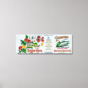Lienzo Maíz de azúcar de la primavera LabelHoopeston, I