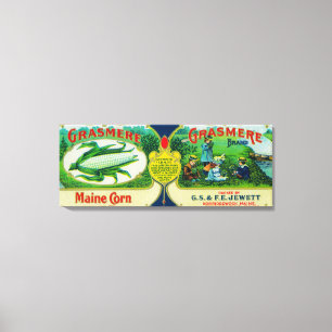 Lienzo Maíz LabelNorridgewock, YO de Grasmere