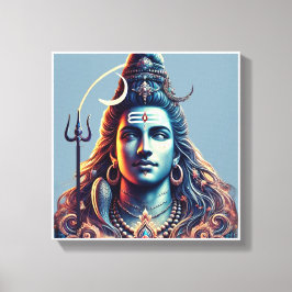 Lienzo Majestad divina: Shiva en el esplendor celeste