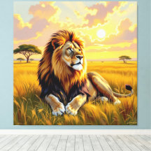 Majestätische Löwenfamilie 