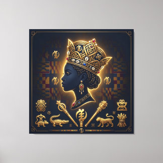 Lienzo Majestic African queen portrait 