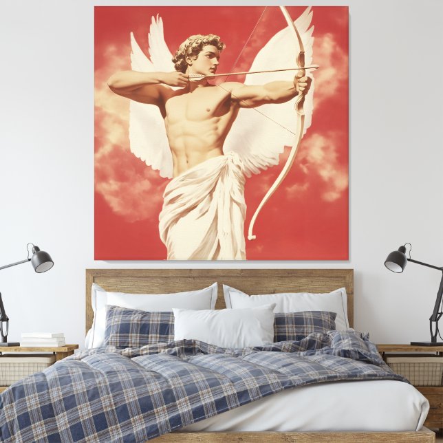 Lienzo Majestic Angelic Archer - Un símbolo de amor y pas (Insitu(Dormitorio))