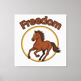 Lienzo **Majestic Arabian Horse in the Golden Desert**