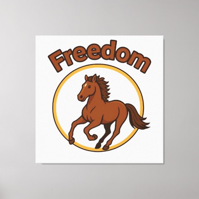 Lienzo **Majestic Arabian Horse in the Golden Desert** (Anverso)