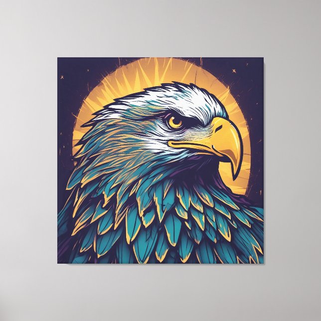 Lienzo Majestic Bald Eagle (Anverso)
