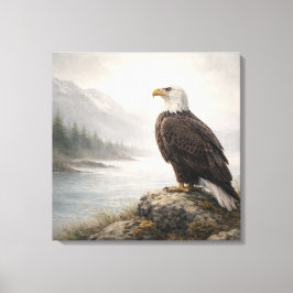 Lienzo Majestic Bald Eagle River