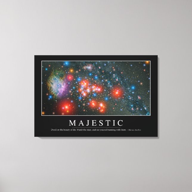 Lienzo Majestic: Cita Inspiradora (Anverso)