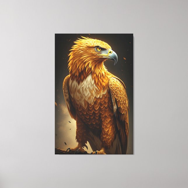 Lienzo Majestic Golden Eagle Portrait  (Anverso)
