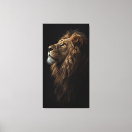 Lienzo Majestic Lion Portrait Strength & Royal Confidence