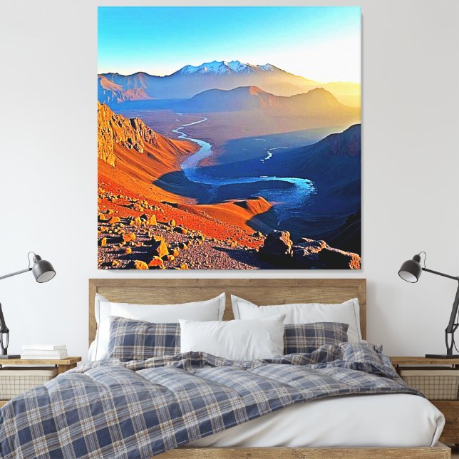 Lienzo Majestic Mountain Valley Flow Design (Insitu(Dormitorio))