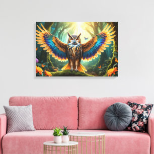 Lienzo Majestic Owl Phoenix Hybrid