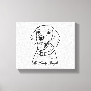 Lienzo Majestic Rottweiler Dog Art