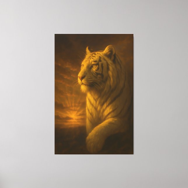 Lienzo Majestic White Tiger – Fine Art (Anverso)